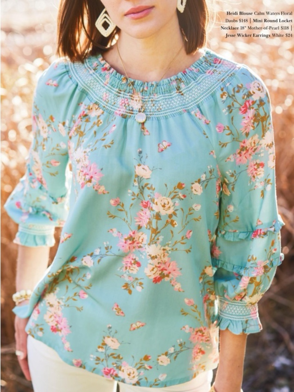 Heidi Blouse Calm Waters Floral SM
